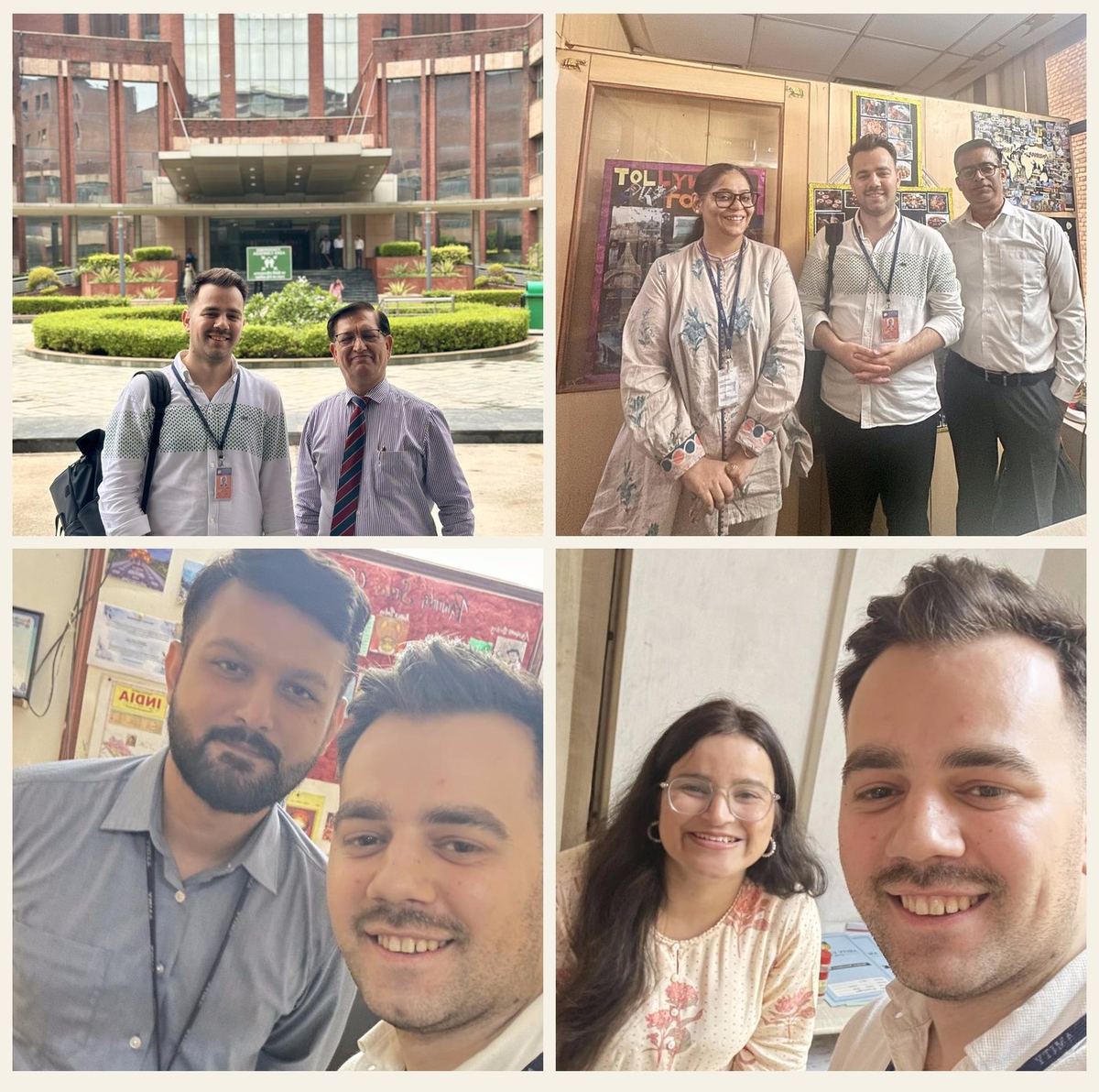 Professors and classmates at Amity University, India